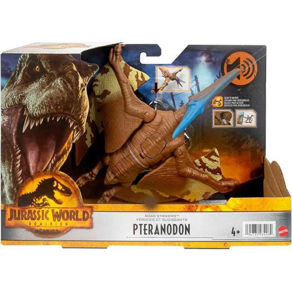 Динозавр Птеранодон зі звуком Світ Юрського Періоду Jurassic World Dominion Roar Strikers Pternanodon Dinosaur Mattel (HDX42)