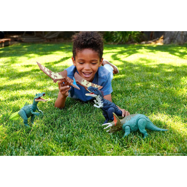 Динозавр Раджазавр зі звуком Світ Юрського Періоду Jurassic World Dominion Roar Strikers Rajasaurus Dinosaur Mattel (HDX45)