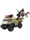 Вантажівка з Динозавром Велоцераптор Світ Юрського Періоду Jurassic World Dominion Capture Crush Truck with Velociraptor  Mattel (GWD66)