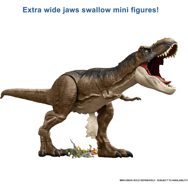 Величезний Динозавр Тіранозавр Рекс Світ Юрського Періоду Jurassic World Dominion Super Colossal Tyrannosaurus Rex Mattel (HBK73)
