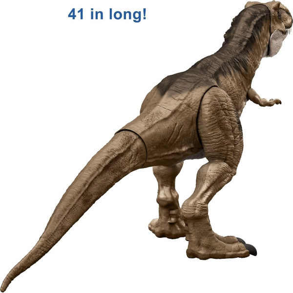 Величезний Динозавр Тіранозавр Рекс Світ Юрського Періоду Jurassic World Dominion Super Colossal Tyrannosaurus Rex Mattel (HBK73)