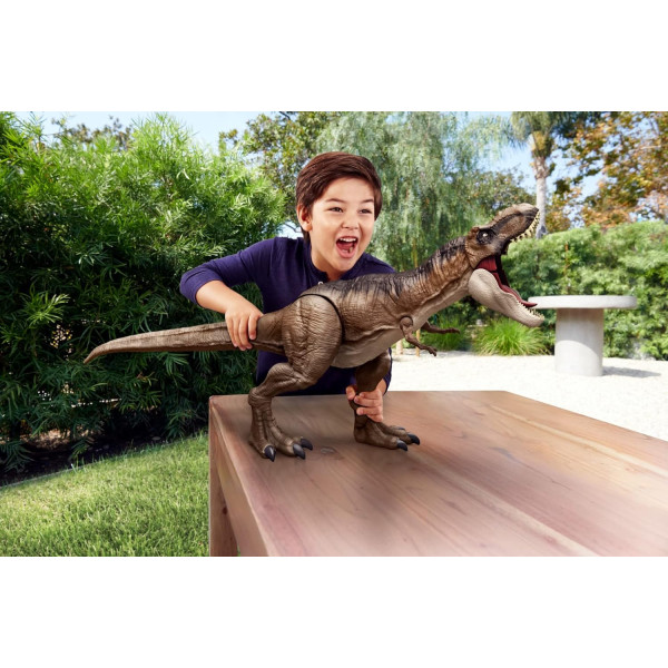 Величезний Динозавр Тіранозавр Рекс Світ Юрського Періоду Jurassic World Dominion Super Colossal Tyrannosaurus Rex Mattel (HBK73)