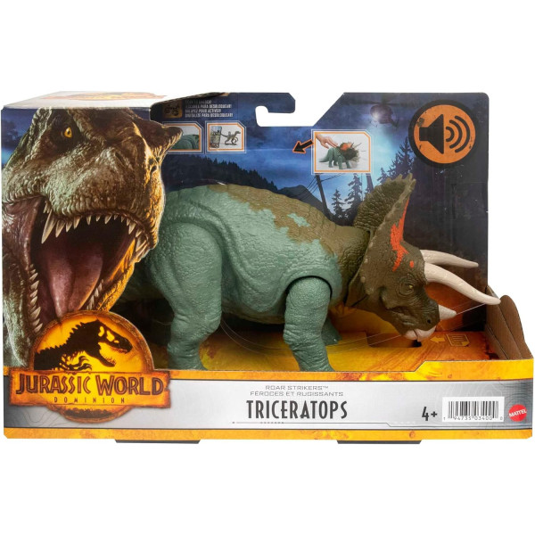 Динозавр Трицератопс зі звуком Світ Юрського Періоду Jurassic World Dominion Wild Roar Diabloceratops Dinosaur Mattel (HDX40)