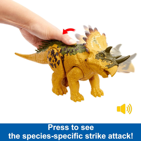 Динозавр Регаліцератопс зі звуком Світ юрського періоду Jurassic World Dinosaur Toy Regaliceratops Mattel (HLP19)