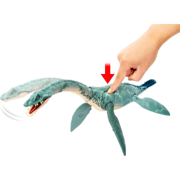 Динозавр Еласмозавр Світ Юрського Періоду Jurassic World Gigantic Trackers Elasmosaurus Dinosaur Toy Mattel (HLP26)