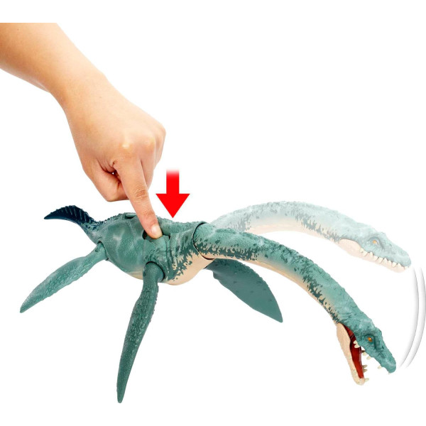 Динозавр Еласмозавр Світ Юрського Періоду Jurassic World Gigantic Trackers Elasmosaurus Dinosaur Toy Mattel (HLP26)