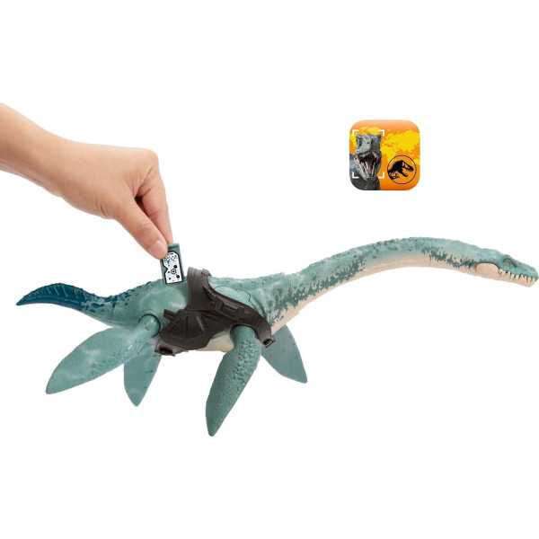 Динозавр Еласмозавр Світ Юрського Періоду Jurassic World Gigantic Trackers Elasmosaurus Dinosaur Toy Mattel (HLP26)