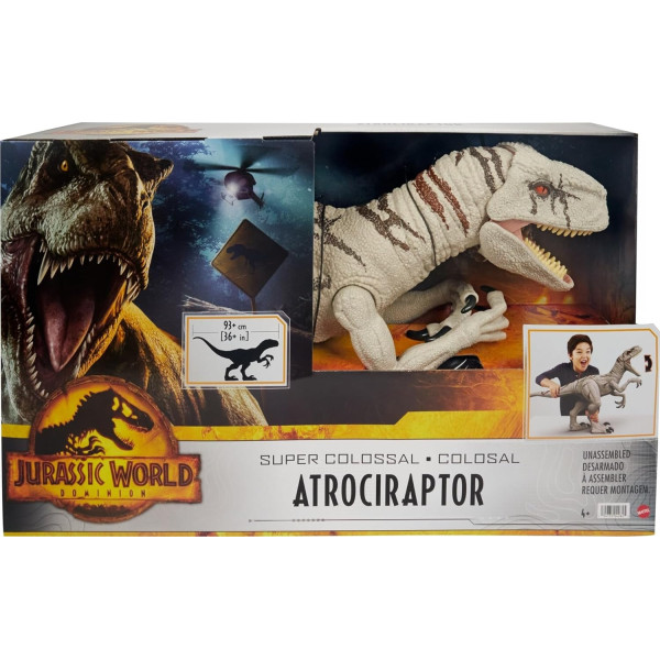 Величезний Динозавр Атроцираптор Світ Юрського Періоду Jurassic World Super Colossal Atrociraptor Dinosaur Mattel (HFR09)