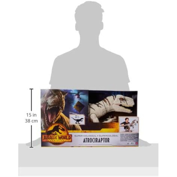 Величезний Динозавр Атроцираптор Світ Юрського Періоду Jurassic World Super Colossal Atrociraptor Dinosaur Mattel (HFR09)