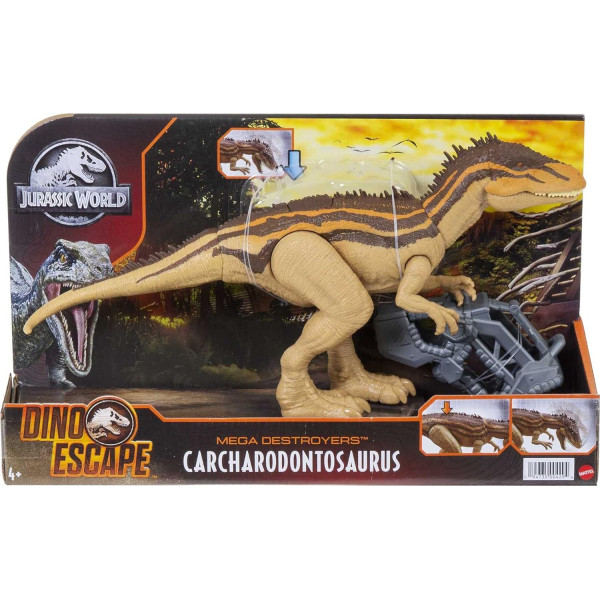 Динозавр Кархародонтозавр Світ Юрського Періоду Jurassic World Mega Destroyers Carcharodontosaurus Dinosaur Mattel (HBX39)