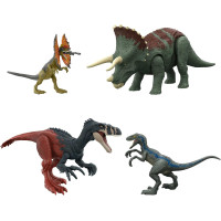 Набір з 4 фігурок Динозаврів світ Юрського Періоду Jurassic World Dominion 4 Dinosaur Action Figures Mattel (HJJ85)