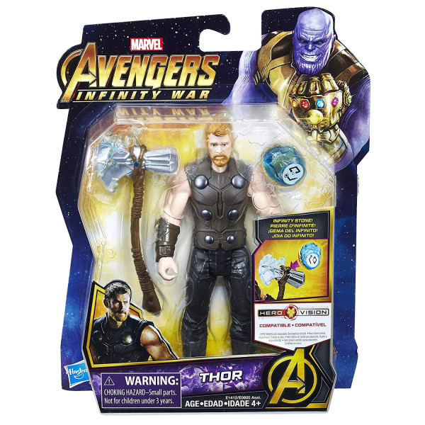 Фігурка Тор з каменем Месники Війна Нескінченності Марвел Marvel Avengers: Infinity War Thor with Infinity Stone Hasbro (E1412)