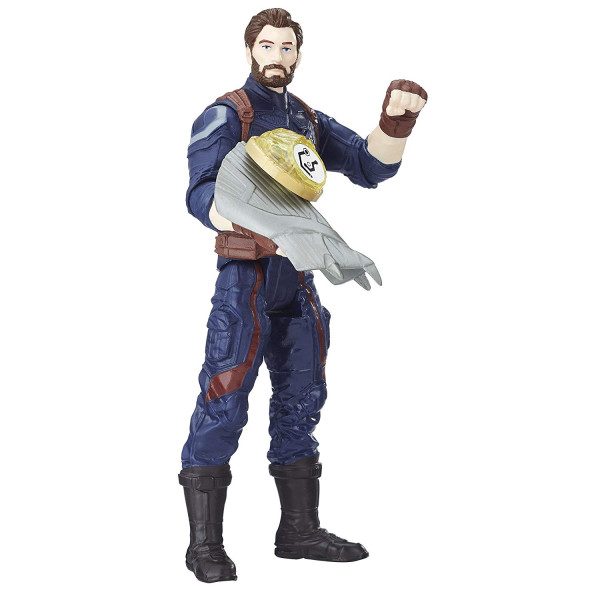 Фігурка Капітан Америка з каменем Месники Війна нескінченності Marvel Avengers: Infinity War Captain America with Infinity Stone Hasbro (E1407)
