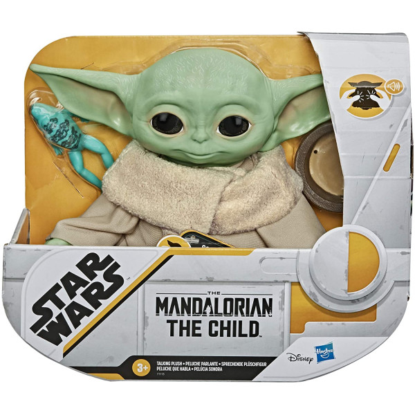 Інтерактивний Малюк Йода Мандалорець Зоряні війни Star Wars Mandalorian The Child Talking Plush Toy Hasbro (F1115)