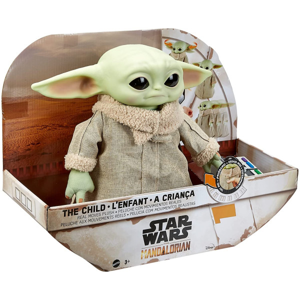 Інтерактивна фігурка Дитя Малюк Йода Мандалорець Зоряні війни Star Wars Grogu The Child Plush Motion RC Mattel (GWD87)