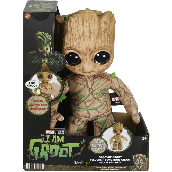 Інтерактивна плюшева іграшка Марвел Грут Marvel Plush Groovin Groot Dancing and Talking Mattel (HJM23)