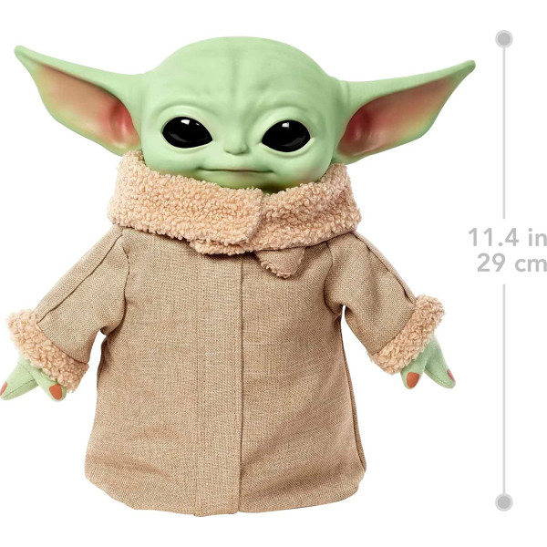 Інтерактивний плюшевий Малюк Йода Мандалорець Зоряні війни Star Wars the Mandalorian Grogu Plush Mattel (HJM25)