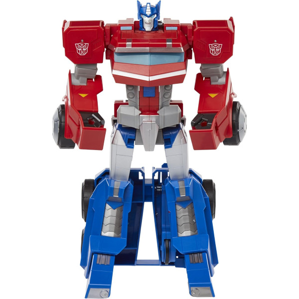 Трансформери Оптімус Прайм зі світлом та звуком Transformers Toys Optimus Prime Cyberverse Adventures Dinobots (F2731)