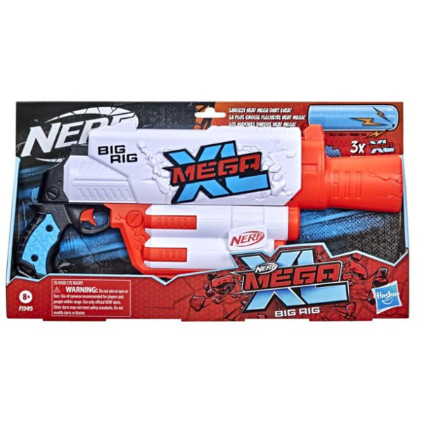Бластер Нерф Мега ХЛ Біг Ріг Nerf Mega XL Big Rig Blaster Hasbro (F1595)