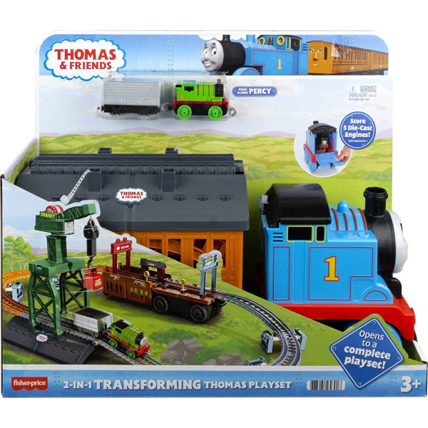 Залізна дорога Томас та Друзі 2 в1 Thomas & Friends Transforming Thomas Fisher-Price (GXH08)