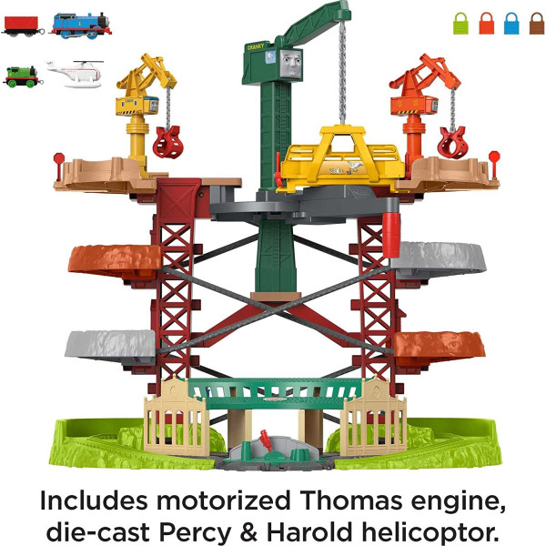 Залізна дорога Томас та Друзі Супер Башта Fisher Price Thomas & Friends Trains Cranes Super Tower (GXH09)