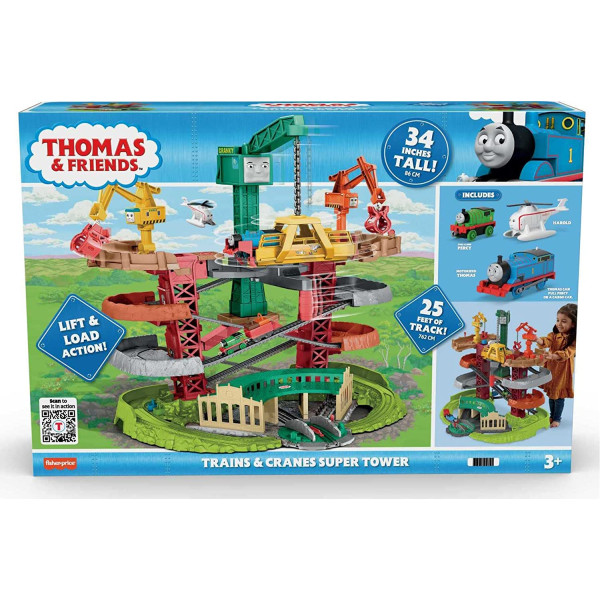 Залізна дорога Томас та Друзі Супер Башта Fisher Price Thomas & Friends Trains Cranes Super Tower (GXH09)