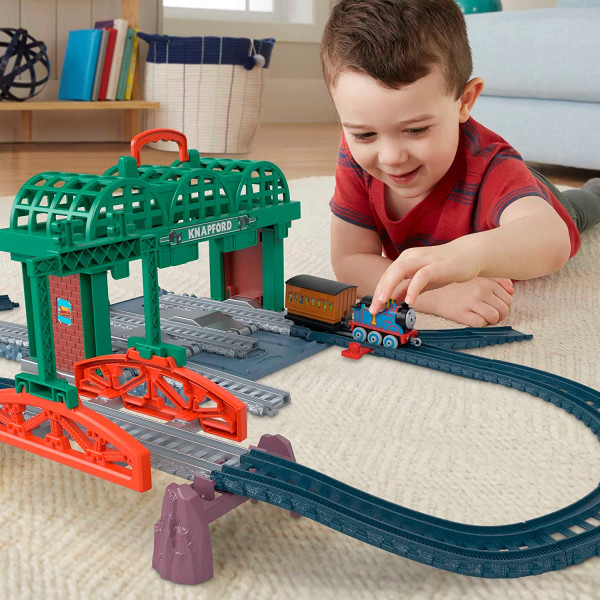 Залізна дорога Томас та Друзі Станція Кнепфорд​ Thomas & Friends Knapford Station Train Set Track Fisher-Price (HGX63)