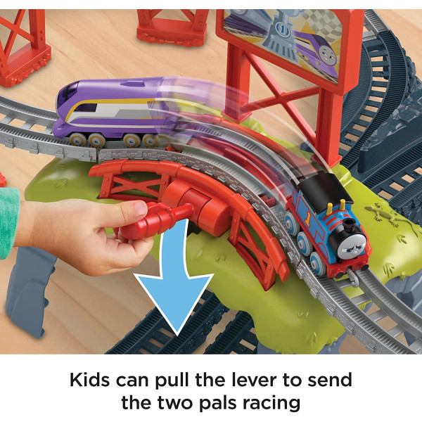 Залізна дорога Томас та Друзі і паравозик Кана​ Thomas & Friends Race for The Sodor Cup Thomas and Kana Train Fisher-Price (HFW03)