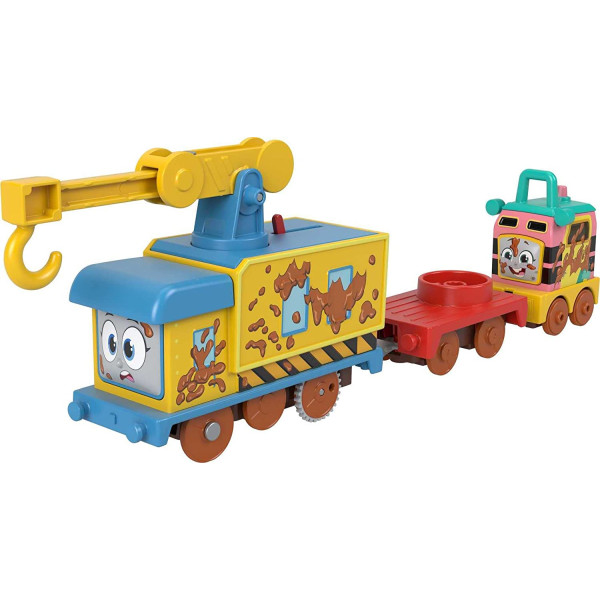 Моторизований паровозик Томас і Друзі Thomas & Friends Motorized Toy Set Muddy Fix Em Up Friends Fisher-Price (HHN43)