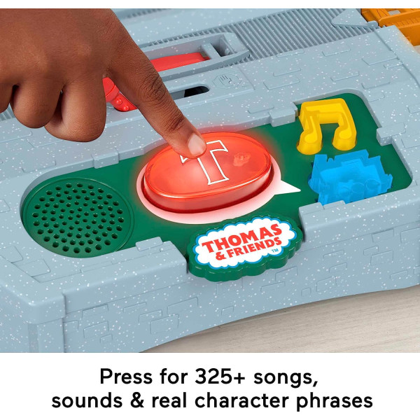 Залізна дорога Томас та Друзі паровозик та кран Кренкі Thomas & Friends Motorized Train Set Talking Cranky Fisher-Price (HMB97)