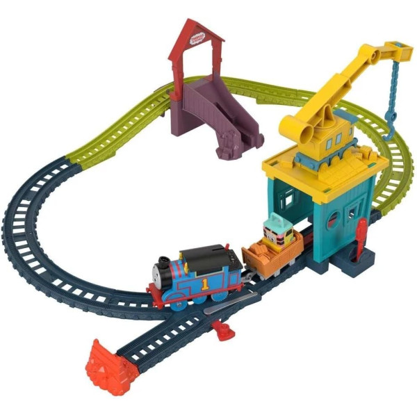 Залізна дорога Томас та Друзі паровозик та кран Карлі Thomas & Friends Motorized Toy Train Set Fix Em Up Friends With Carly Fisher-Price (HDY58)