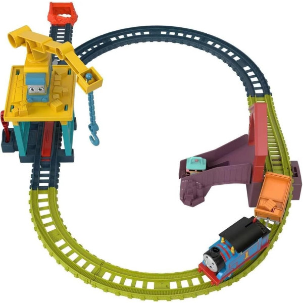Залізна дорога Томас та Друзі паровозик та кран Карлі Thomas & Friends Motorized Toy Train Set Fix Em Up Friends With Carly Fisher-Price (HDY58)