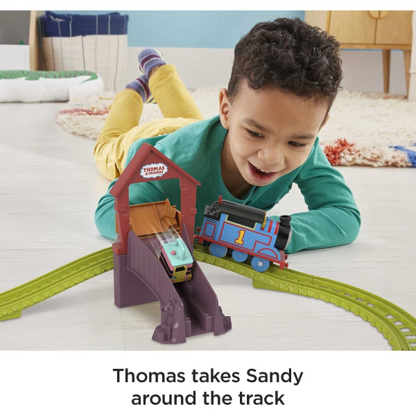 Залізна дорога Томас та Друзі паровозик та кран Карлі Thomas & Friends Motorized Toy Train Set Fix Em Up Friends With Carly Fisher-Price (HDY58)