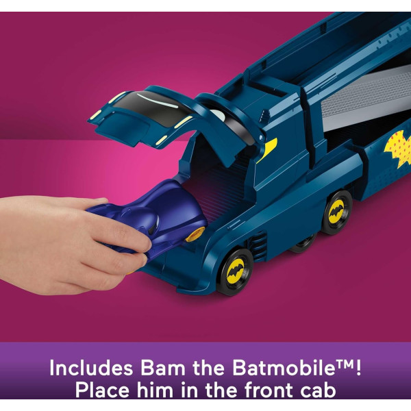Автовоз Фішер Прайс з бетмобілем Fisher-Price DC Batwheels Hauler and Car Bat-Big Rig Batmobile (HMX07)
