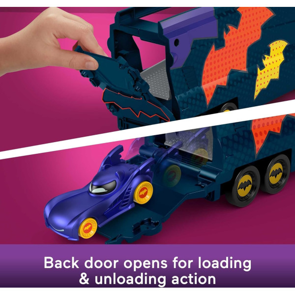 Автовоз Фішер Прайс з бетмобілем Fisher-Price DC Batwheels Hauler and Car Bat-Big Rig Batmobile (HMX07)