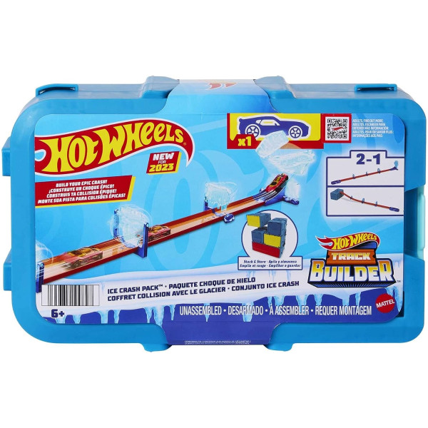 Трек Хот Вілс Льодове зіткнення Hot Wheels Track Builder Ice Crash Pack  (HKX40)
