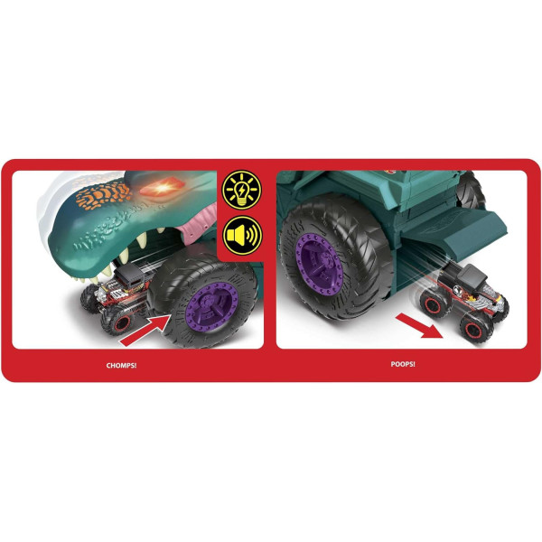 Машинка Хот Вілс Монстер тракс Хижий Мега Рекс Hot Wheels Monster Trucks Car Chompin' Mega Wrex (GYL13)