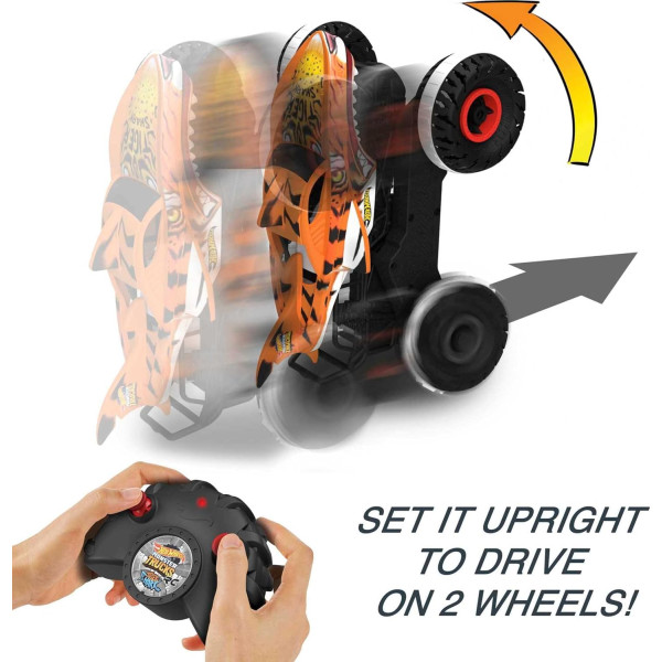 Машинка Хот Вілс Монстер тракс на дистанційному керуванні Hot Wheels RC Monster Trucks Tiger Shark  (HGV87)