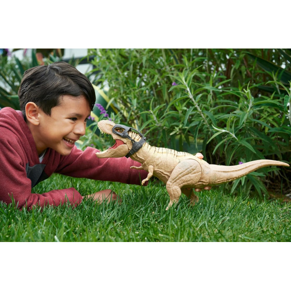 Динозавр Тіранозавр Рекс Світ Юрського Періоду Jurassic World Dino Trackers Hunt 'n Chomp Tyrannosaurus Rex Mattel (HNT62)