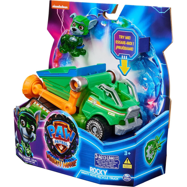 Щенячий патруль Могутні цуценята Мегакіно Вантажівка Роккі Paw Patrol The Mighty Movie Recycling Lorry Rocky Pups Spin Master (6067508)