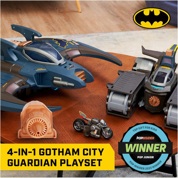 Ігровий набір ДС Комікс 4 в 1 Вартовий Готем Сіті Бетмен DC Comics Batman Gotham City Guardian Playset (6067443)