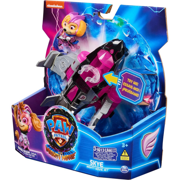 Щенячий патруль Могутні цуценята Мегакіно Літак Скай Paw Patrol The Mighty Movie Airplane Skye Mighty Pups Spin Master (6067506)