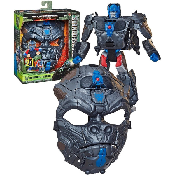 Маска Трансформер 2 в 1 Час Звіроботів Transformers Rise of the Beasts Movie Optimus Primal Mask Hasbro (F4650)