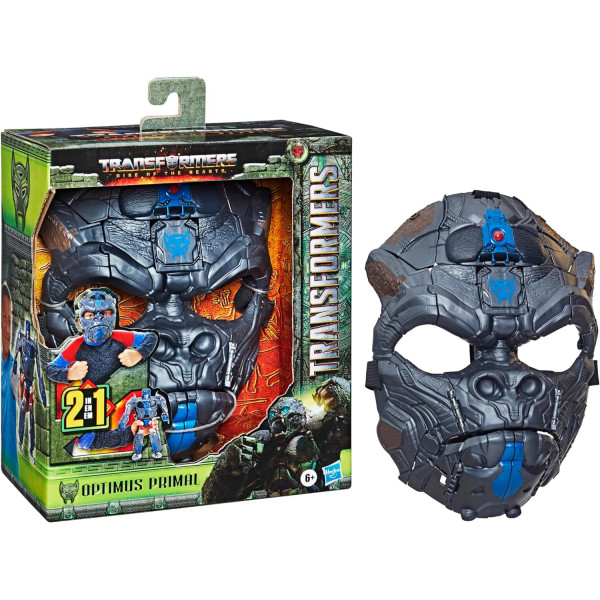 Маска Трансформер 2 в 1 Час Звіроботів Transformers Rise of the Beasts Movie Optimus Primal Mask Hasbro (F4650)