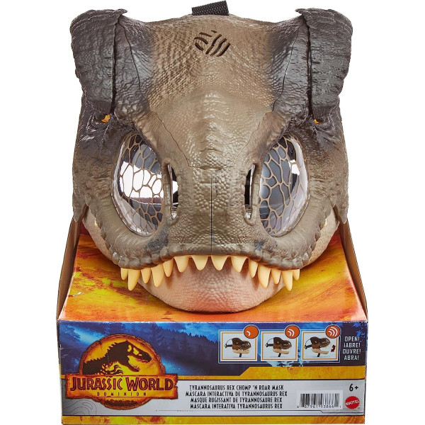 Маска Динозавра Тиранозавр Рекс Світ Юрського періоду зі звуком Jurassic World Tyrannosaurus Rex Dinosaur Mask Mattel (GWD71)