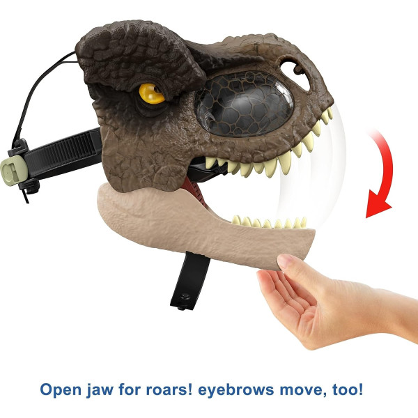 Маска Динозавра Тиранозавр Рекс Світ Юрського періоду зі звуком Jurassic World Tyrannosaurus Rex Dinosaur Mask Mattel (GWD71)