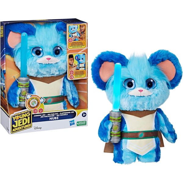 Інтерактивна плюшева іграшка Юний Джеді Набс Зоряні війни Star Wars Young Jedi Adventures Jabberin' Jedi Nubs Hasbro (F8339)