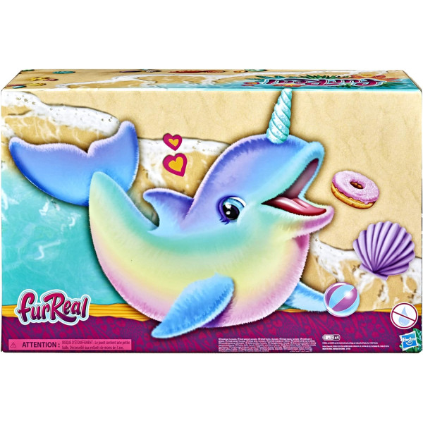 Інтерактивна іграшка грайливий райдужний Нарвал Вейві FurReal Wavy The Narwhal Interactive Animatronic Plush Toy Hasbro (F2604)