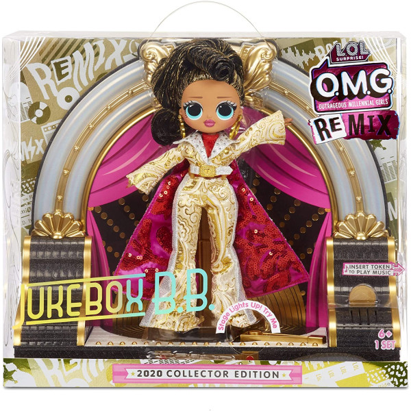 Колекційна лялька ЛОЛ Сюрприз Ремікс Селебріті LOL Surprise OMG Remix 2020 Collector Edition Jukebox B.B. (569886)