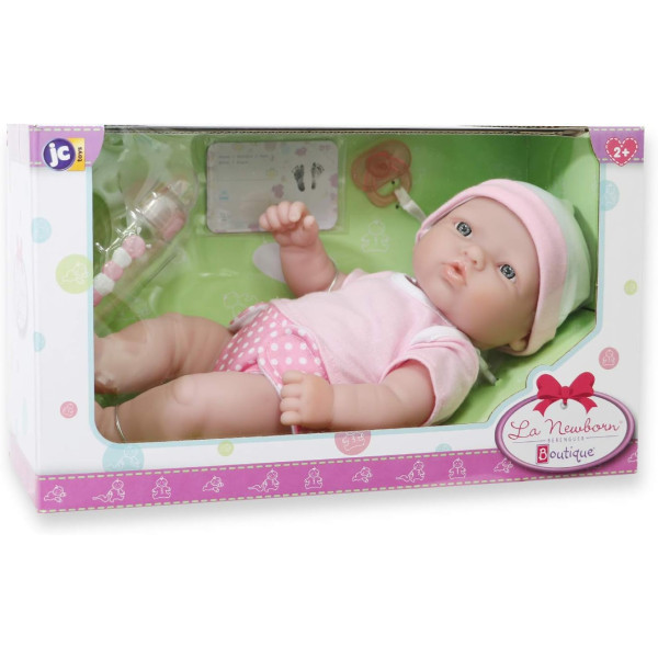 Лялька пупс Ла Ньюборн з аксесуарами La Newborn Boutique Nursery Baby JC Toys (18344)